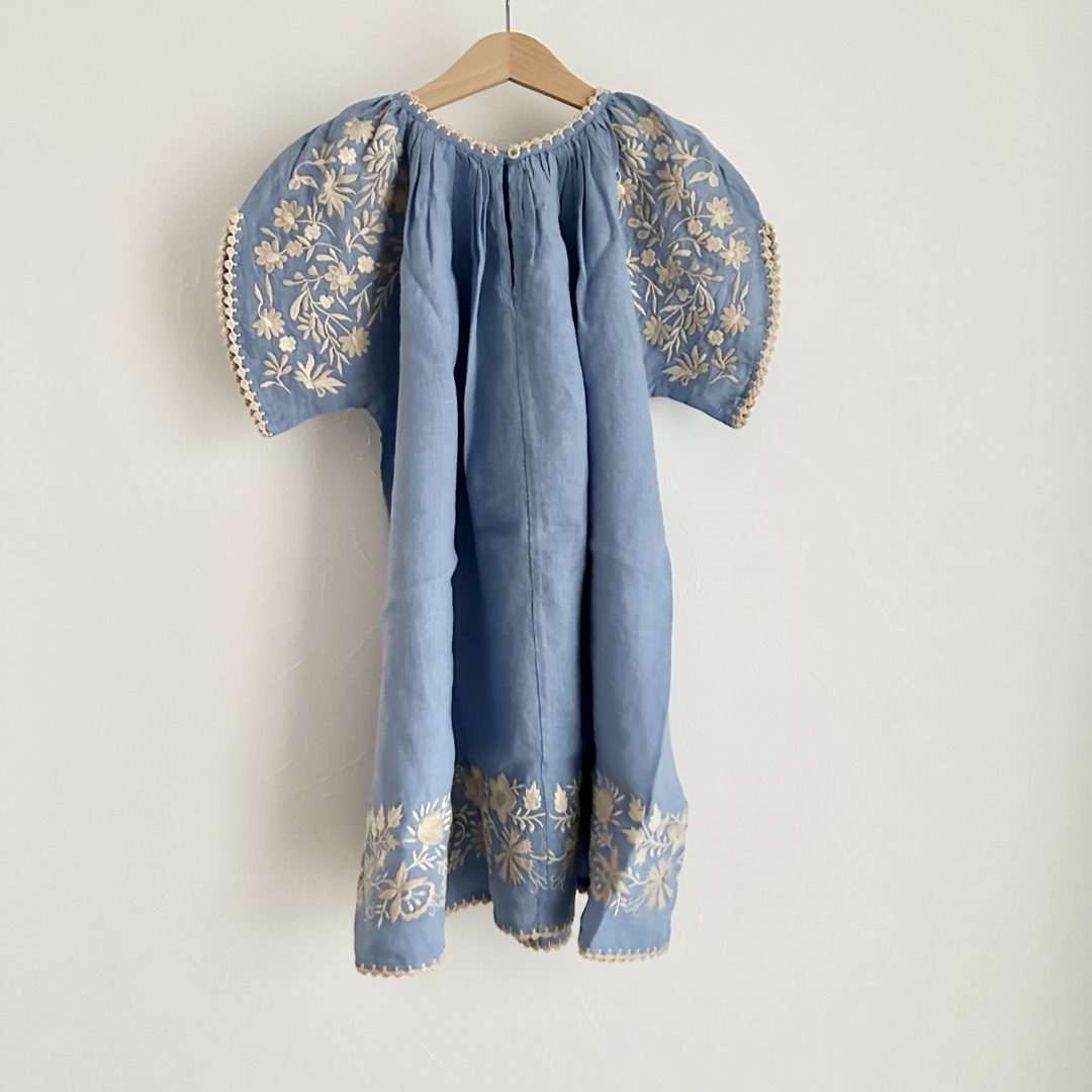 apolina ワンピース 7-9Y Apolina Fay dress Cornflower 7-9Y ワンピース