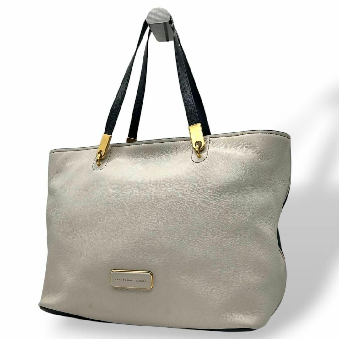MARC BY MARC JACOBS - マークバイマークジェイコブス　トートバッグ　バイカラー　レザー　肩掛け可　T4