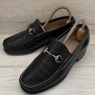 GUCCI - 極美品【グッチ】ホースビット BEE 厚底 レザー GUCCI - 極美品【グッチ】ホースビット BEE 厚底 レザー