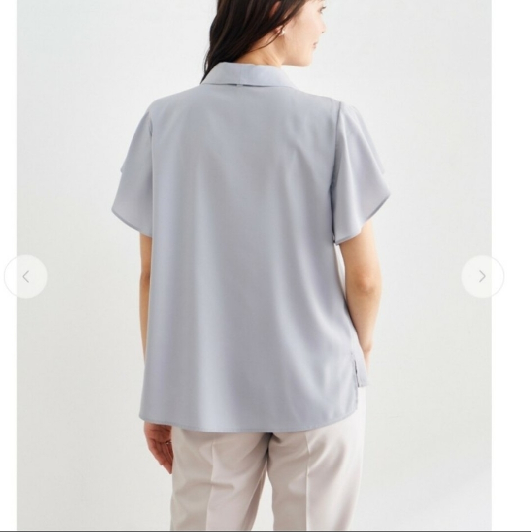 Stola.(ストラ)のストラ♡シャツ衿ボウタイブラウス レディースのトップス(シャツ/ブラウス(半袖/袖なし))の商品写真