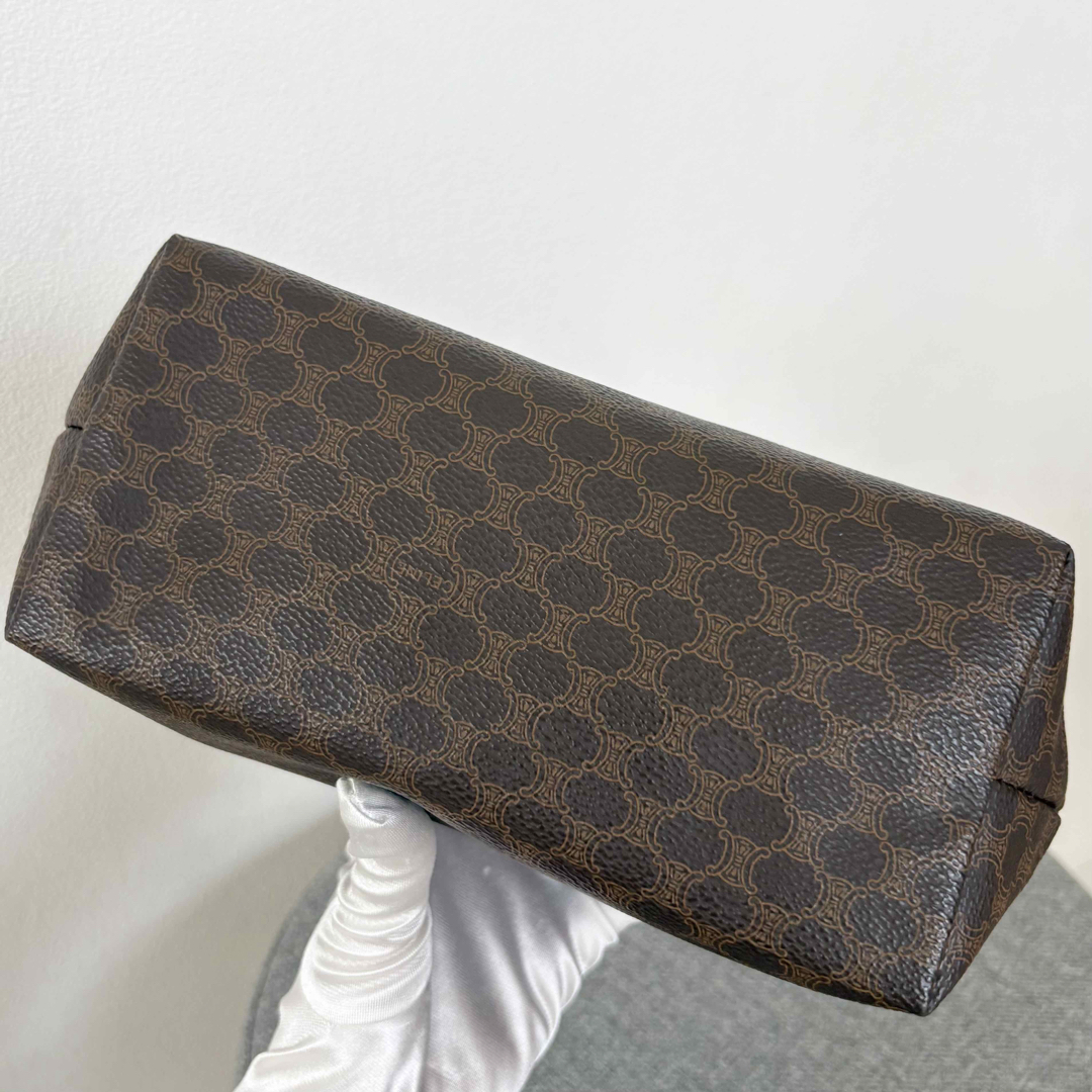 CELINE - セリーヌ ポーチ マカダム柄 コスメケース小物入れ PVC CELINE - セリーヌ ポーチ マカダム柄 コスメケース小物入れ PVC