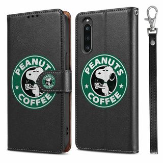 xperia 10 iv ケース 手帳型 かわいい キャラクター 犬柄 エクスペ(その他)