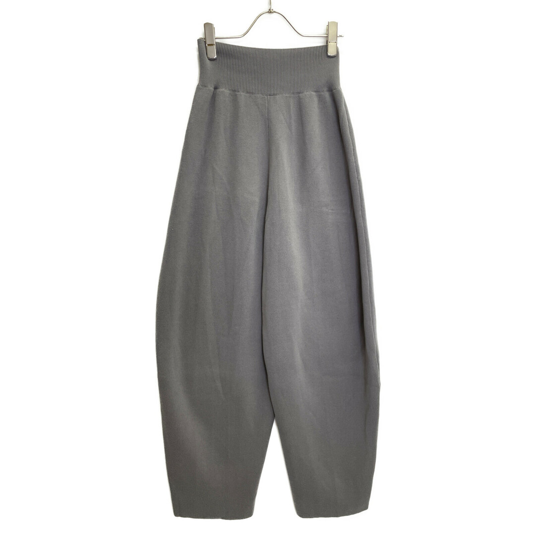 ENFOLD - エンフォルド 22SS グレー コットン EGG TROUSERS/ハイウエストニット ENFOLD - エンフォルド 22SS グレー コットン EGG TROUSERS/ハイウエストニット