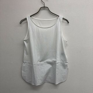 ミッシェルクラン(MICHEL KLEIN)の【MICHELKLEIN】ミッシェルクラン　トップス　ノースリーブ　タンクトップ　白系　ホワイト　サイズ38　無地　シンプル(その他)