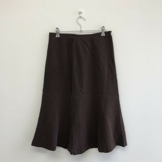 【LAURA ASHLEY】ローラアシュレイ　ブラウン　6　スカート　無地　シンプル　ボトムス(その他)
