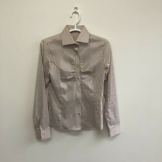 【NARACAMICIE】ナラカミーチェ　ピンク系　1　長袖シャツ　ストライプ　シンプル　カジュアル(シャツ/ブラウス(長袖/七分))