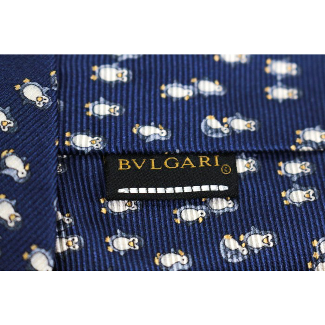 BVLGARI - ブルガリ ブランド ネクタイ セッテピエゲ 総柄 動物 BVLGARI - ブルガリ ブランド ネクタイ セッテピエゲ 総柄 動物
