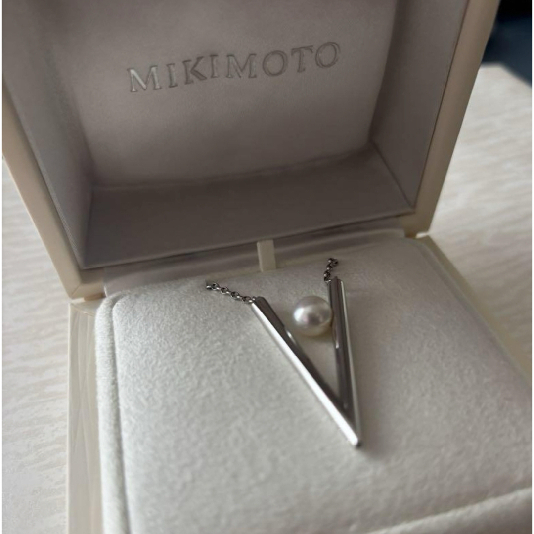 MIKIMOTO - ミキモト Vコード ネックレス シルバー vcode MIKIMOTO - ミキモト Vコード ネックレス シルバー vcode