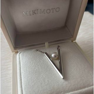 MIKIMOTO - ミキモト Vコード ネックレス シルバー vcode MIKIMOTO - ミキモト Vコード ネックレス シルバー vcode