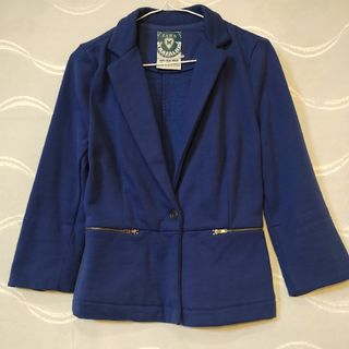 ZARA(テーラードジャケット ・ ブルー・ネイビー/青色系)の ZARA(テーラードジャケット ・ ブルー・ネイビー/青色系)の