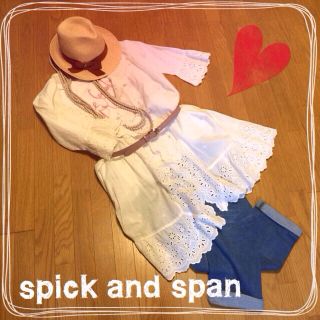 スピックアンドスパン(Spick & Span)のspick&spanレース羽織り&ワンピ(カーディガン)