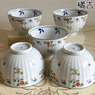 たち吉 - たち吉 橘吉 染唐草 ひし形皿 菱形皿 5枚 銘々皿 小皿 たち吉 - たち吉 橘吉 染唐草 ひし形皿 菱形皿 5枚 銘々皿 小皿