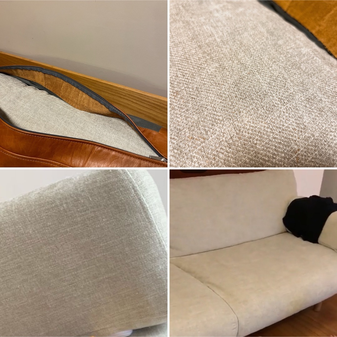 MUJI (無印良品) - 無印 ソファ 本革 & 布 カバー アクタス MUJI (無印良品) - 無印 ソファ 本革 & 布 カバー アクタス