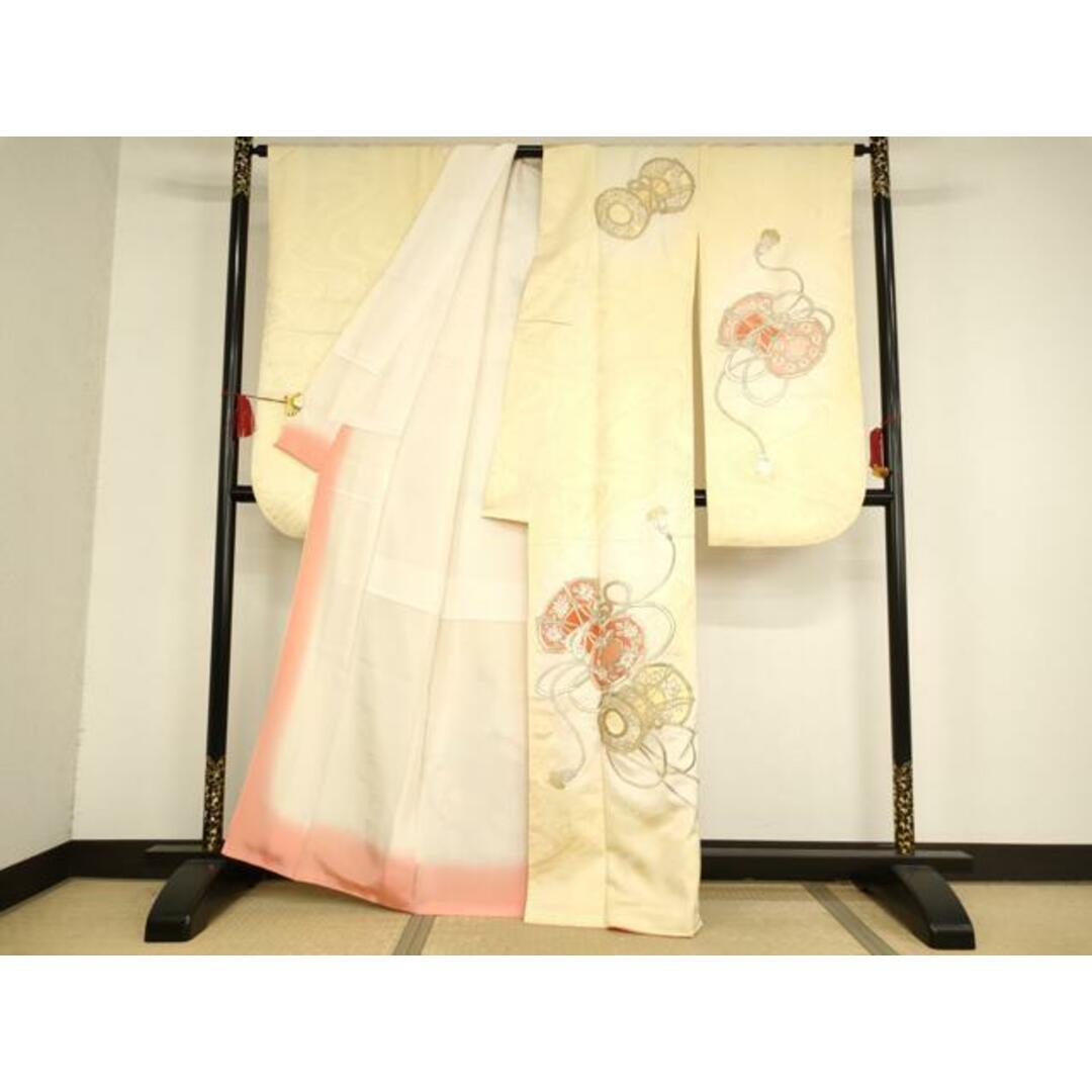 平和屋2□極上 振袖 辻が花 舞蝶花文 絞り 暈し染め 金銀彩 金 平和屋2□極上 振袖 辻が花 舞蝶花文 絞り 暈し染め 金銀彩 金