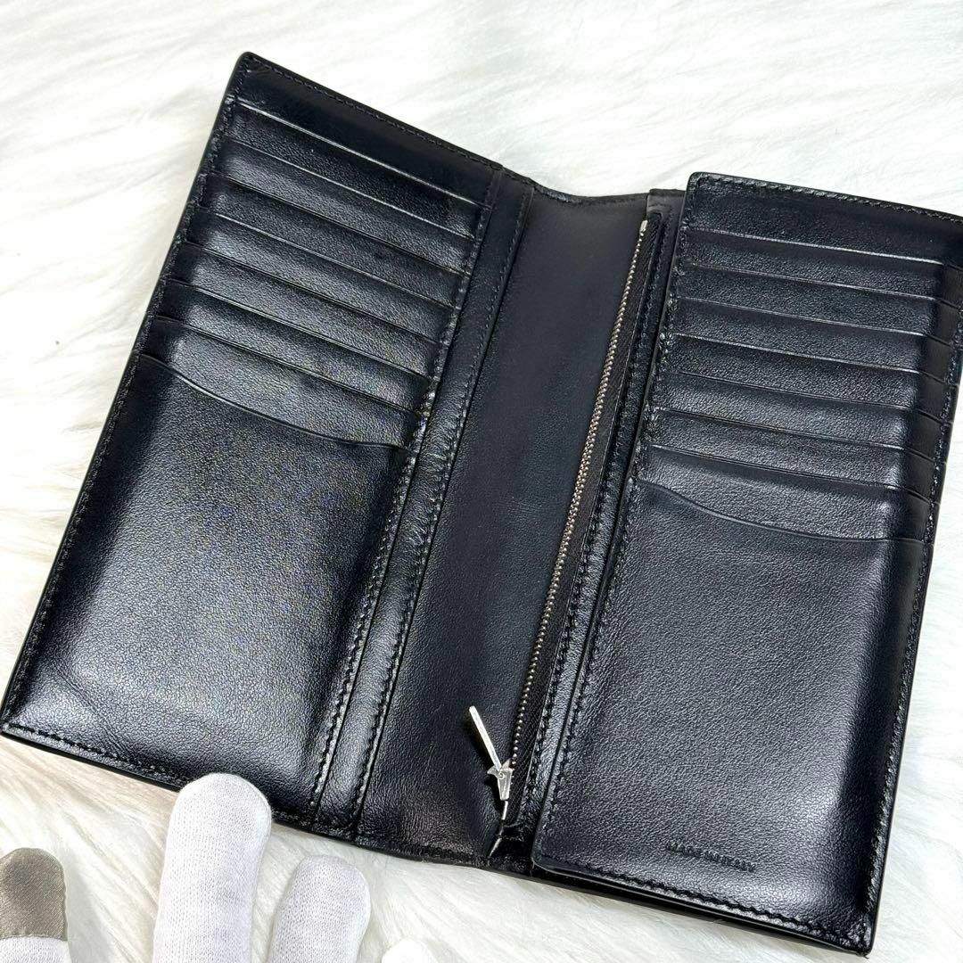 CELINE - 美品 CELINE 長財布 ブラック レザー 二つ折り CELINE - 美品 CELINE 長財布 ブラック レザー 二つ折り