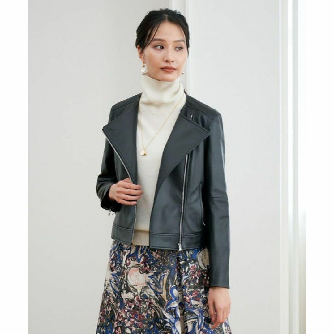 ANAYI - 極美品 ANAYI 2021 ラムレザー ライダースジャケット ANAYI - 極美品 ANAYI 2021 ラムレザー ライダースジャケット
