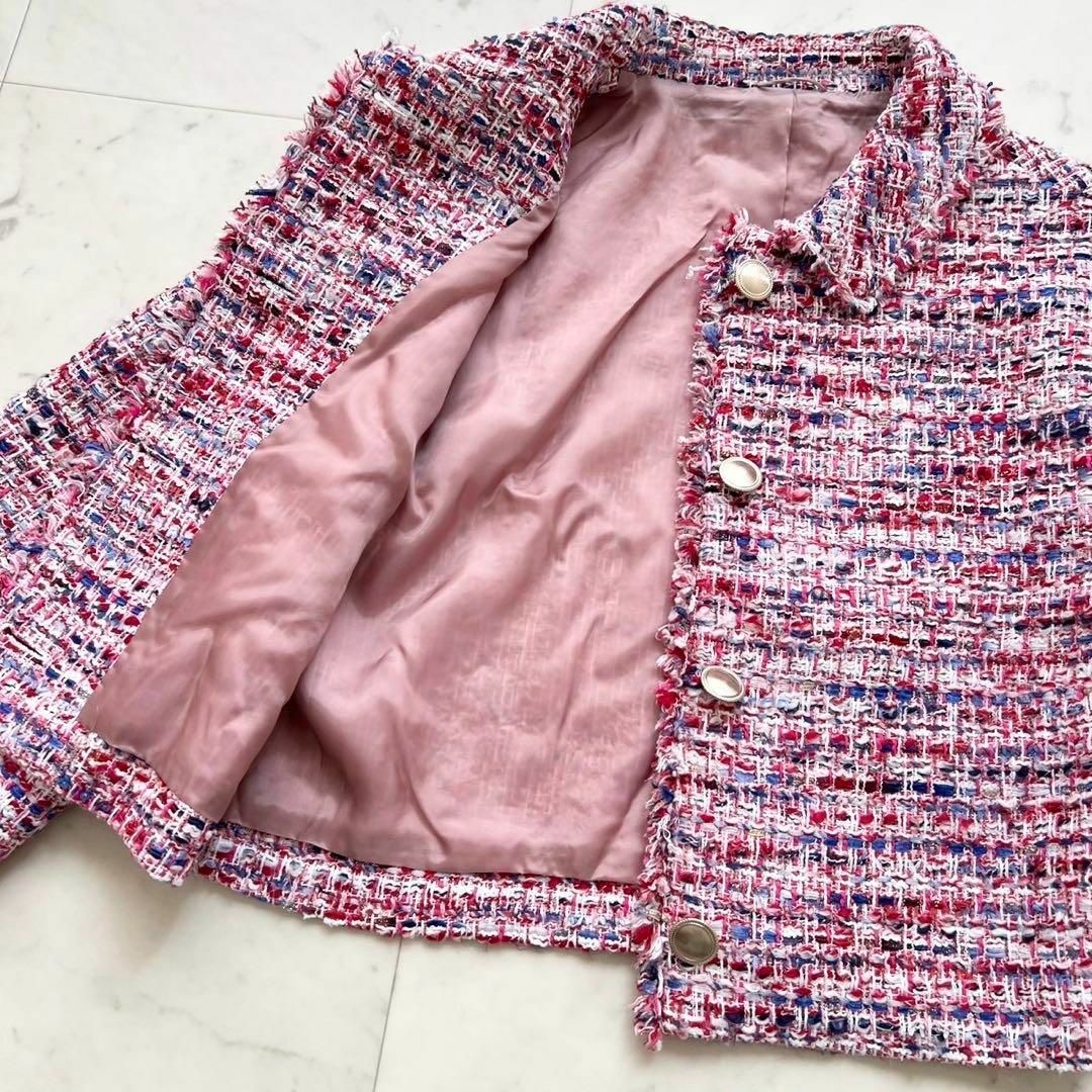 ANAYI - 定価8.8万 ANAYI 24SS レッドツイードステンカラー ANAYI - 定価8.8万 ANAYI 24SS レッドツイードステンカラー