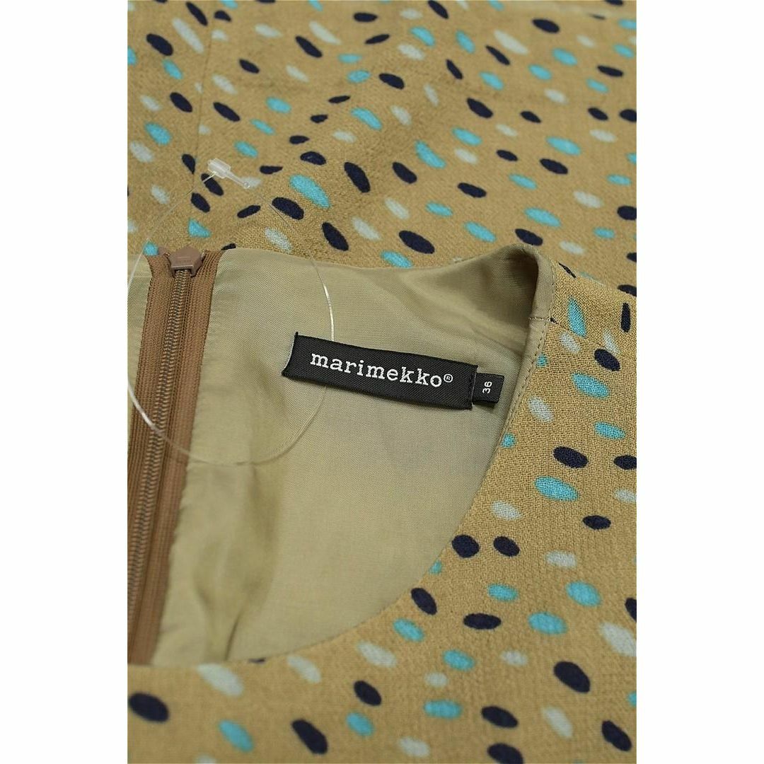 marimekko - T267/marimekko ひざ丈ワンピース ドレス 7分袖 総 marimekko - T267/marimekko ひざ丈ワンピース ドレス 7分袖 総