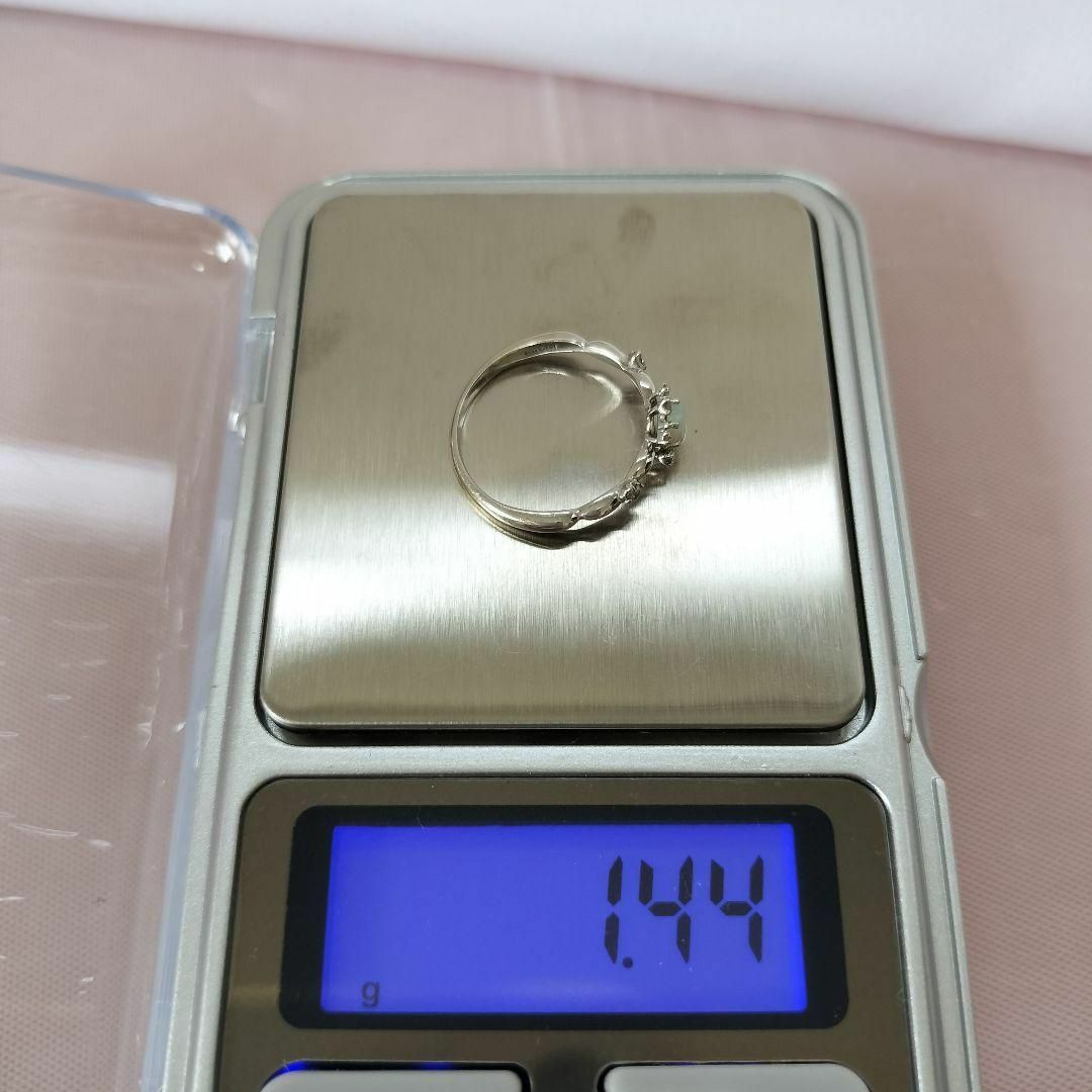 k10wg オパール ダイヤモンド リング 13号 10金 フラワー 婚約 k10wg オパール ダイヤモンド リング 13号 10金 フラワー 婚約