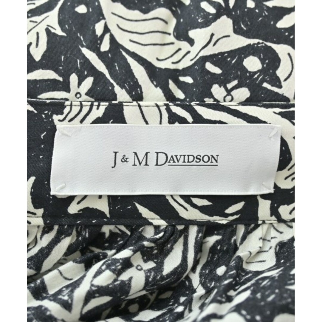 J&M DAVIDSON ひざ丈スカート 8(S位) 黒x白(総柄) 【古着 J&M DAVIDSON ひざ丈スカート 8(S位) 黒x白(総柄) 【古着