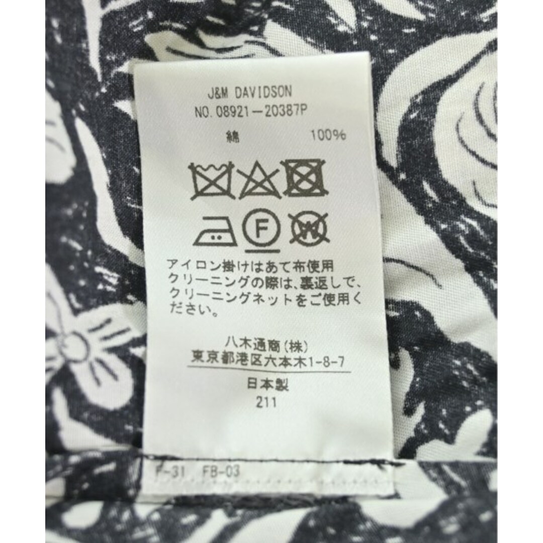 J&M DAVIDSON ひざ丈スカート 8(S位) 黒x白(総柄) 【古着 J&M DAVIDSON ひざ丈スカート 8(S位) 黒x白(総柄) 【古着