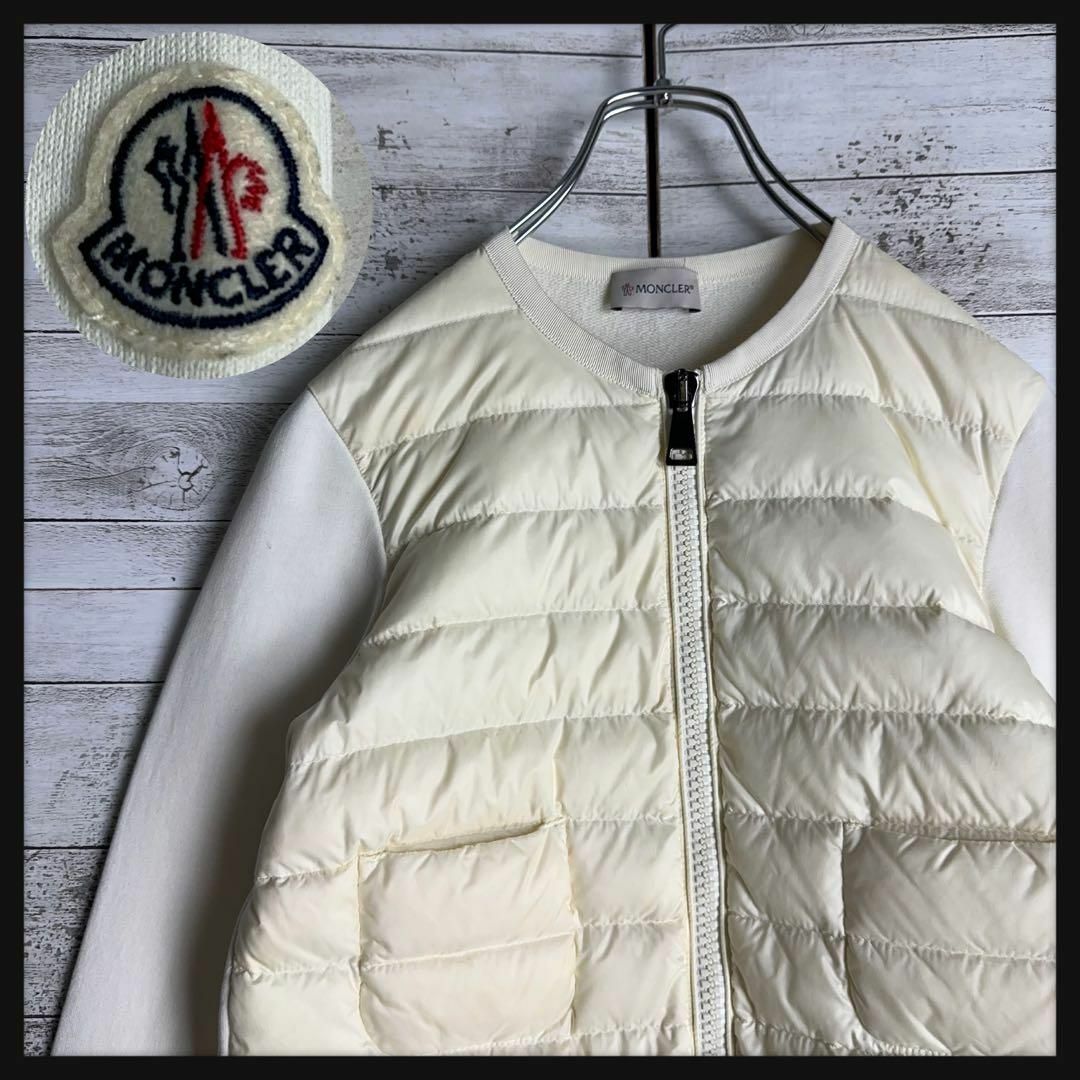 MONCLER - 10396【美品・QR確認済み】モンクレール☆ノーカラー MONCLER - 10396【美品・QR確認済み】モンクレール☆ノーカラー
