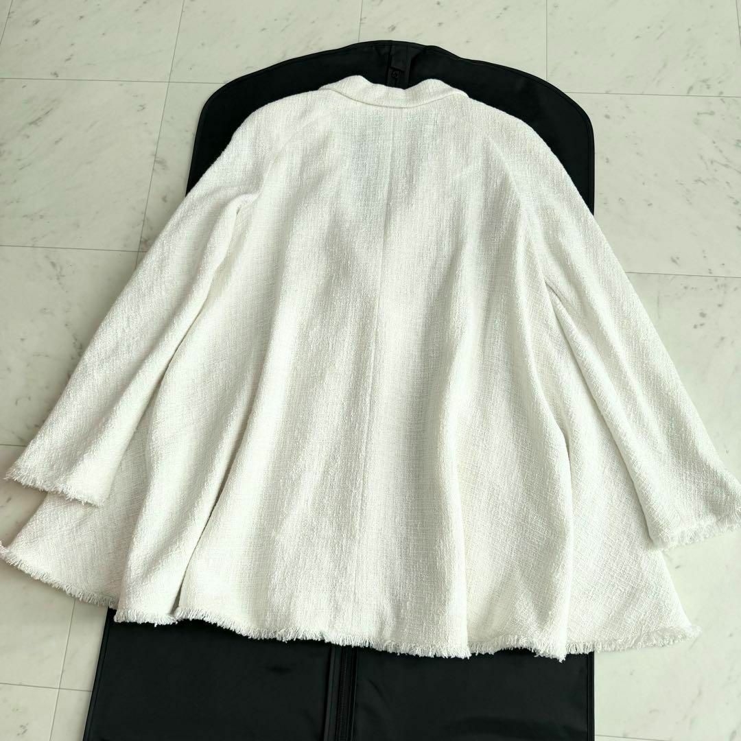 CHANEL - CHANEL ツイード ココマークボタン Aライン フレア CHANEL - CHANEL ツイード ココマークボタン Aライン フレア