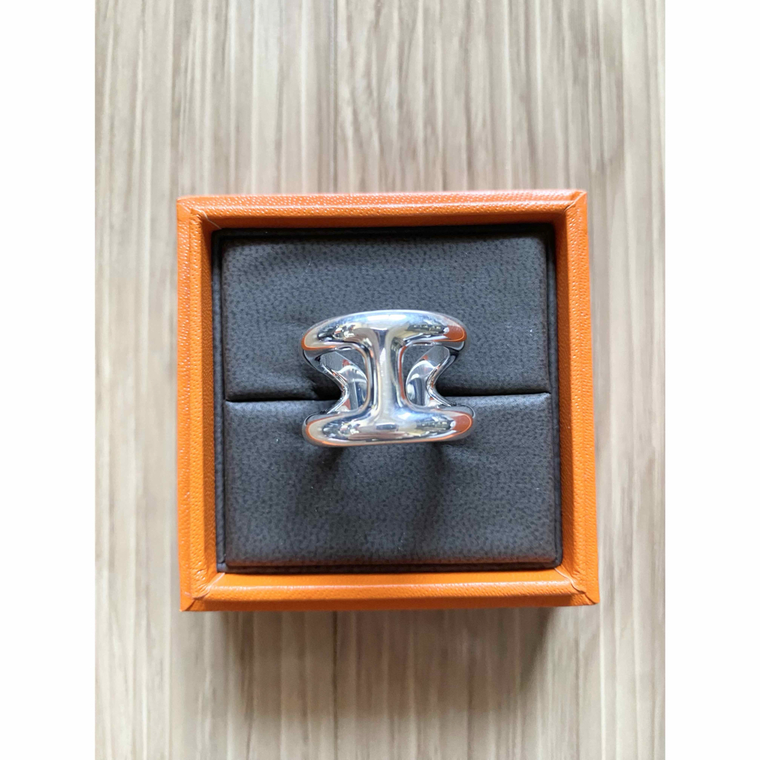 HERMES - HERMES エルメス オスモズ リング シルバー 925 指輪 HERMES - HERMES エルメス オスモズ リング シルバー 925 指輪