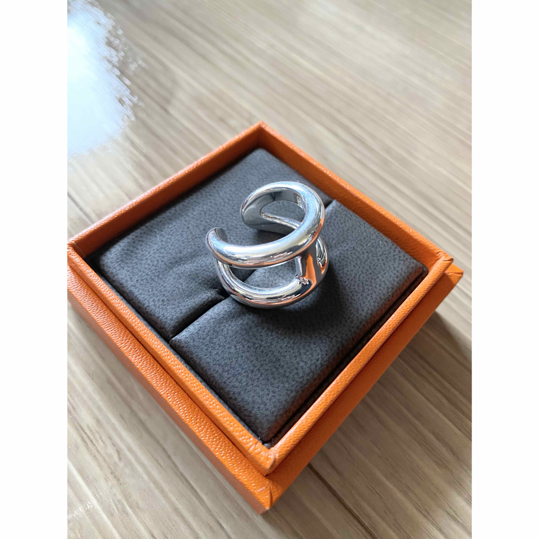 HERMES - HERMES エルメス オスモズ リング シルバー 925 指輪 HERMES - HERMES エルメス オスモズ リング シルバー 925 指輪