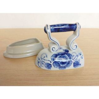 レトロ　アイロンの置物(置物)