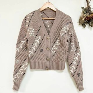 FENDI - 極 美品 希少品 FENDI フェンディ FF ロゴ 柄 ウール FENDI - 極 美品 希少品 FENDI フェンディ FF ロゴ 柄 ウール