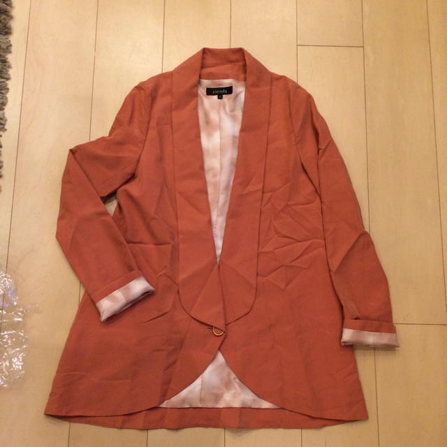 rienda(リエンダ)の新品♡riendaテーラードSオレンジ レディースのジャケット/アウター(テーラードジャケット)の商品写真
