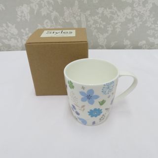 ナルミ(NARUMI)のNARUMI (ナルミ) 食器 NARUMI(ナルミ) マグカップ Styles(スタイルズカフェ) ブルーフラワー 290cc 電子レンジ温め(食器)