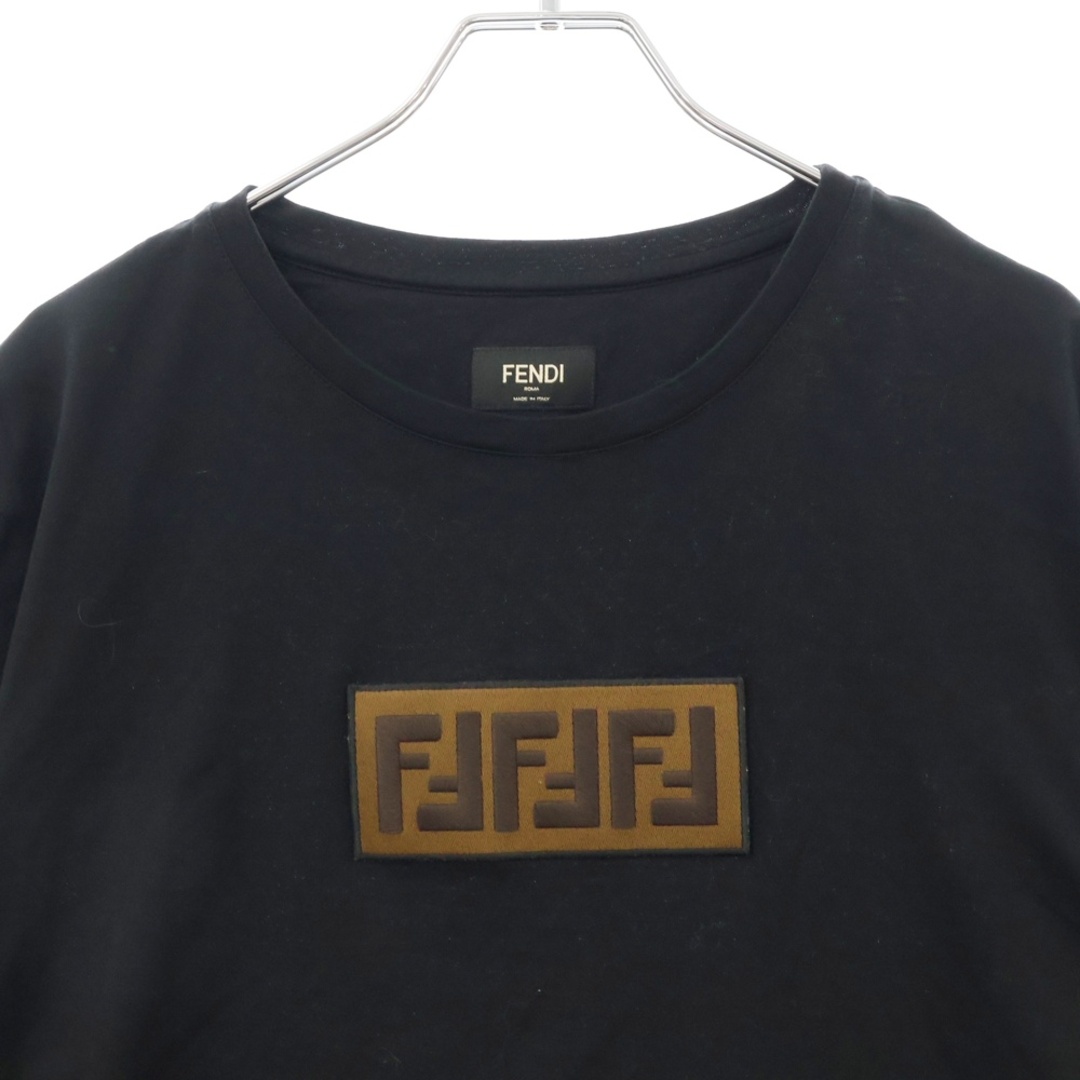 FENDI - FENDI フェンディ FFボックスロゴパッチ半袖Tシャツ FENDI - FENDI フェンディ FFボックスロゴパッチ半袖Tシャツ