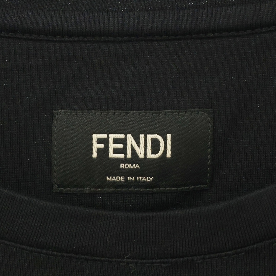 FENDI - FENDI フェンディ FFボックスロゴパッチ半袖Tシャツ FENDI - FENDI フェンディ FFボックスロゴパッチ半袖Tシャツ