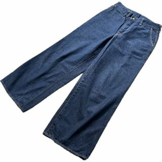 45R - 極美品 定価5万 45R リネンの908テントパンツ(インディゴ 45R - 極美品 定価5万 45R リネンの908テントパンツ(インディゴ