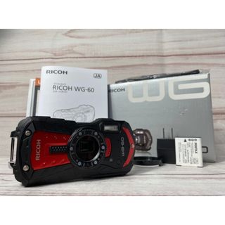 リコー(RICOH)のRICOH リコー WG-60 レッド(コンパクトデジタルカメラ)