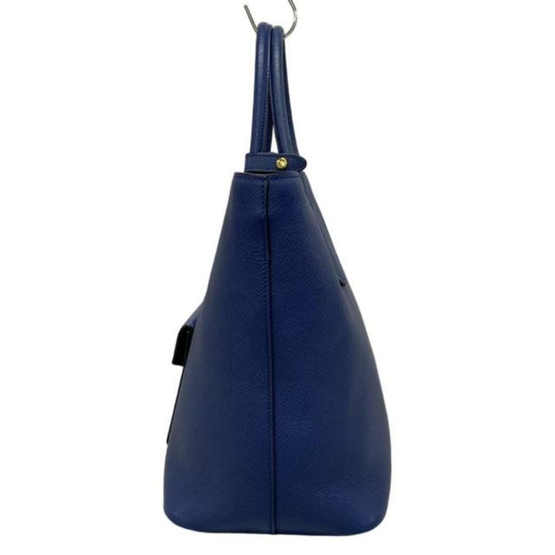 PRADA - PRADA(プラダ) トートバッグ ロゴ BN2729 ブルー レザー PRADA - PRADA(プラダ) トートバッグ ロゴ BN2729 ブルー レザー