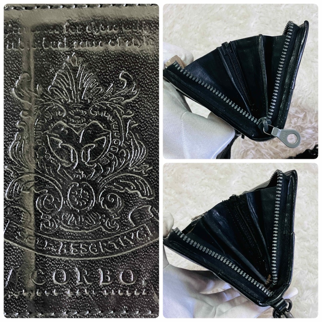 Corbo - CORBO. コルボ 長財布 ラウンドジップ ホースレザー Corbo - CORBO. コルボ 長財布 ラウンドジップ ホースレザー