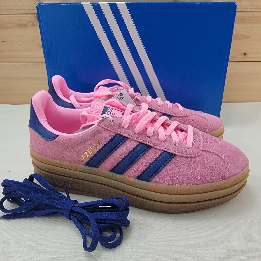 adidas - アディダス ガゼル ボールド ピンク 23cmの通販 by adidas - アディダス ガゼル ボールド ピンク 23cmの通販 by