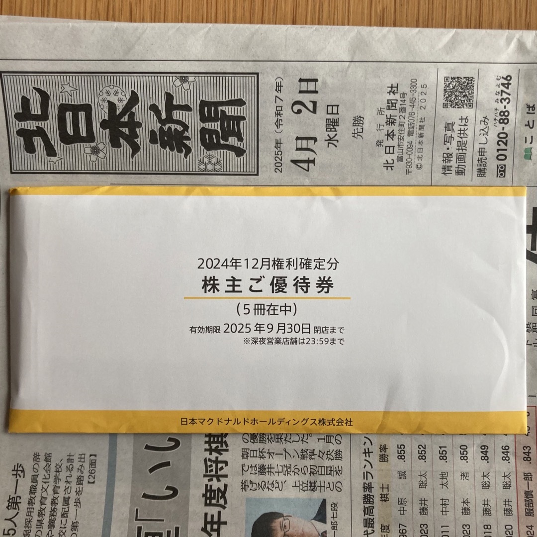 マクドナルド - 【新品・未使用・最新】マクドナルド 株主優待券 マクドナルド - 【新品・未使用・最新】マクドナルド 株主優待券