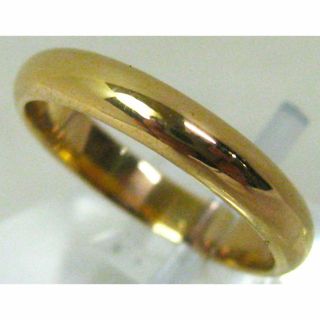 K18 18金 マリッジ リング 甲丸 サイズ＃12 結婚指輪　h(リング(指輪))