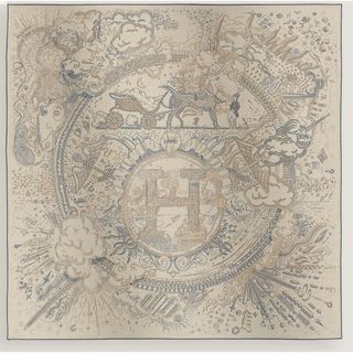 HERMES - Hermes エルメス カシシル カシミヤシルク ストール HERMES - Hermes エルメス カシシル カシミヤシルク ストール