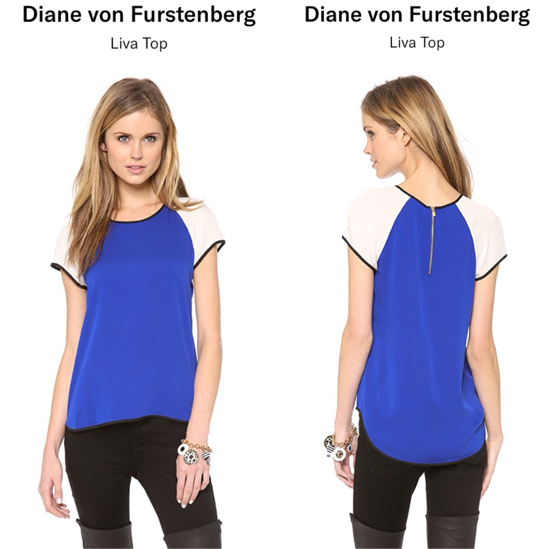 DIANE von FURSTENBERG - 新品✨ DVF ダイアン LIVA TOP バイ DIANE von FURSTENBERG - 新品✨ DVF ダイアン LIVA TOP バイ