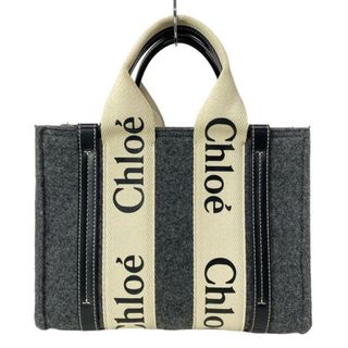 Chloe - 極美品 Chloe woody ミディアムトートバッグ キャンバス Chloe - 極美品 Chloe woody ミディアムトートバッグ キャンバス
