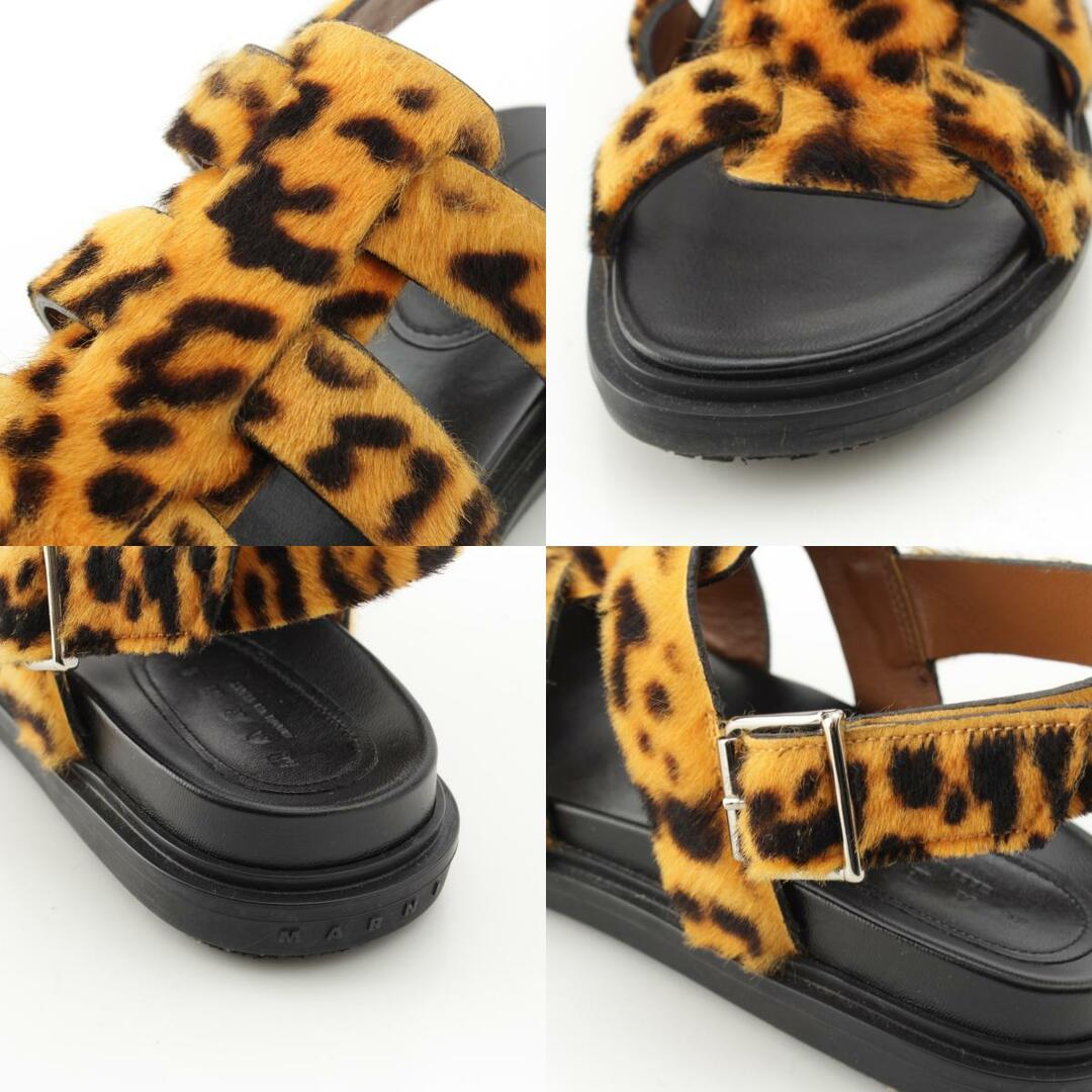 MARNI - マルニ ハラコ レオパード フスベット サンダル MARNI - マルニ ハラコ レオパード フスベット サンダル