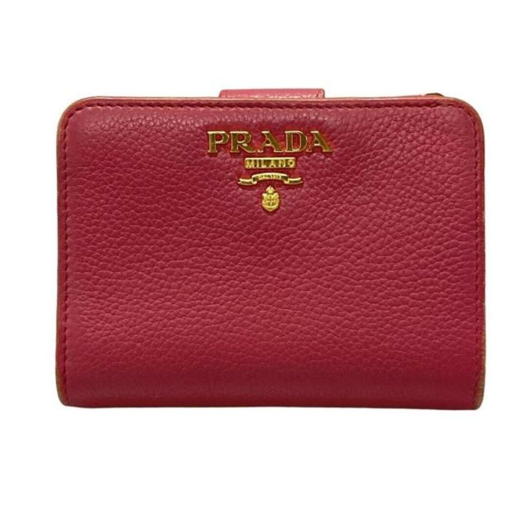 PRADA - PRADA(プラダ) 2つ折り財布 - 1ML018 ピンク L字ファスナー レザー