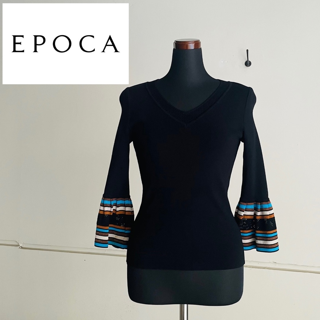 EPOCA - EPOCA エポカ 7分袖 ベルスリーブニット サイズ40 D
