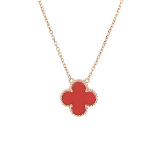 ヴァンクリーフアンドアーペル(Van Cleef & Arpels)の中古 ヴァン クリーフ&アーペル Van Cleef & Arpels レディース ネックレス K18イエローゴールド YG カーネリアン(ブレスレット/バングル)