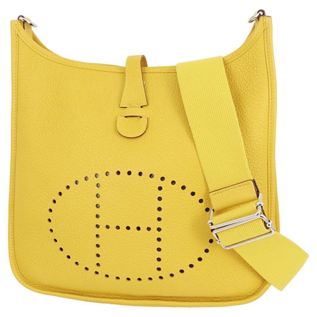 HERMES - エルメス エヴリン 3 Ⅲ ショルダーバッグ トリヨンクレマンス ソレイユ イエロー シルバー レディース 美品 5623